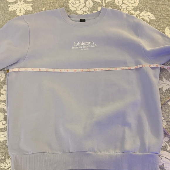 Lululemon Unisex Light Steady State Crewneck ~ Size Small ~ Serene Blue - Picture 8 of 8